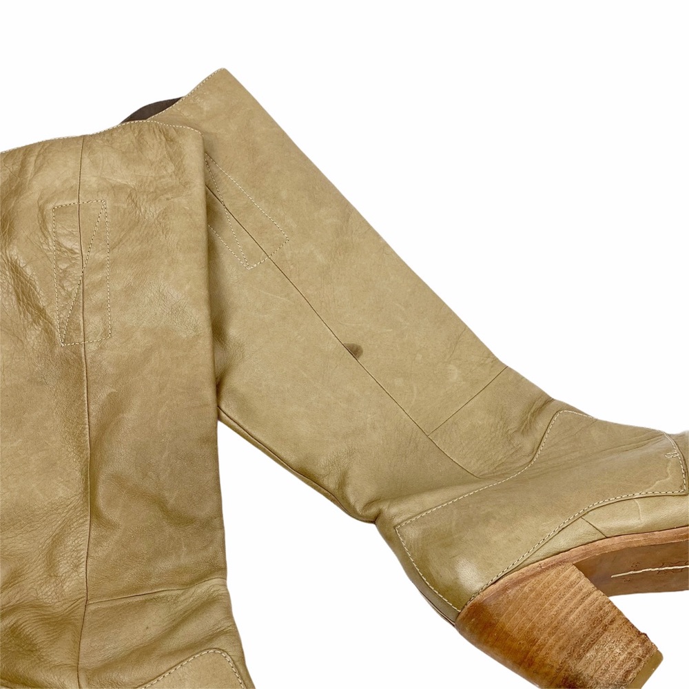 DOLCE VITA Meris Nude Tan Soft Leather Boots 8 - Picture 7 of 7